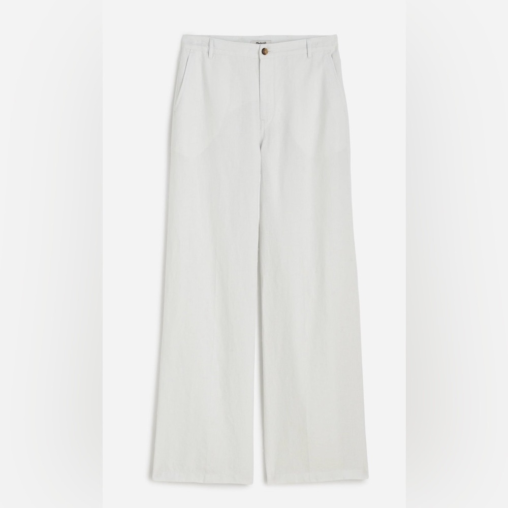 Madewell Linen Wide-Leg Pants, size 6 - Picture 6 of 7